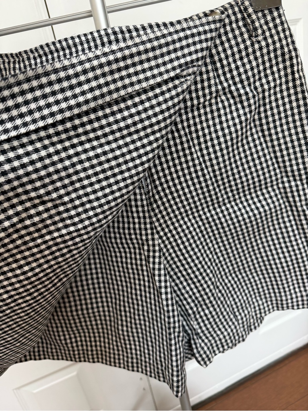 Rafaella Black & White Gingham Mini Skort - Picture 3 of 5